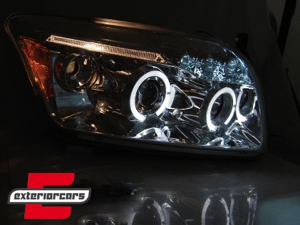 Prednja svjetla Angel Eyes (chrome) / Dodge Caliber (2006-2012), LPDO19