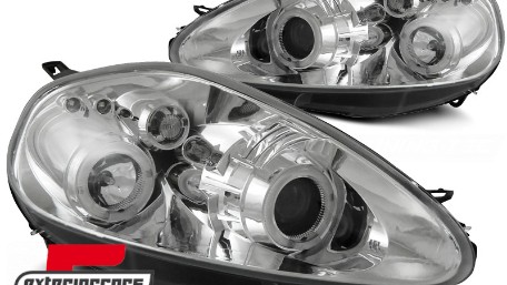 Prednja svjetla Angel Eyes (chrome) / Fiat Grande Punto (2005-2008), LPFI03
