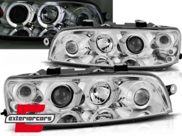 Prednja svjetla Angel Eyes (chrome) / Fiat Punto 2 (1999-06.2003), LPFI01