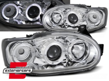 Prednja svjetla Angel Eyes (chrome) / Ford Escort Mk6 (02.1995-2000), LPFO05