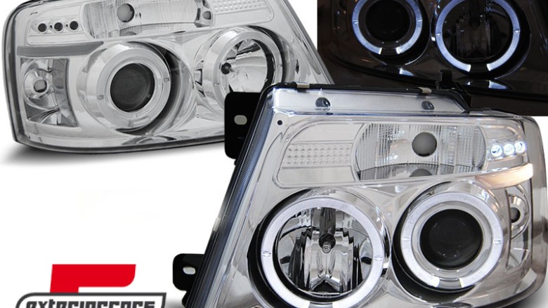 Prednja svjetla Angel Eyes (chrome) / Ford F150 Mk11 (2004-2008), LPFO39