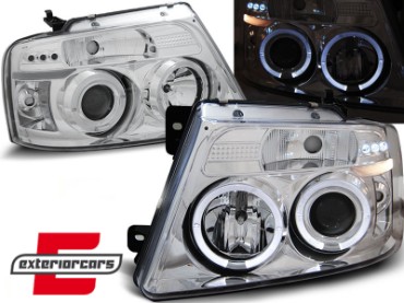 Prednja svjetla Angel Eyes (chrome) / Ford F150 Mk11 (2004-2008), LPFO39