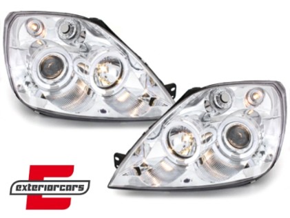 Prednja svjetla Angel Eyes (chrome) / Ford Fiesta (2002-08.2005), LPFO08