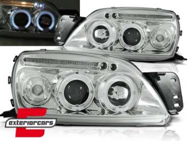 Prednja svjetla Angel Eyes (chrome) / Ford Fiesta Mk4.5 (09.1999-2002), LPFO26