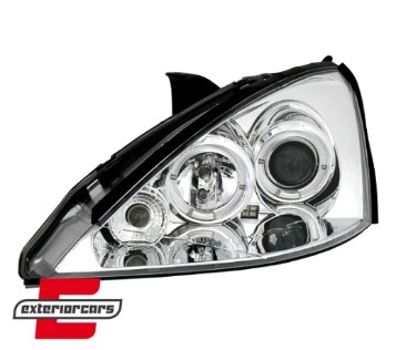Prednja svjetla Angel Eyes (chrome) / Ford Focus (1998-10.2001), LPFO03
