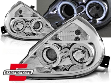Prednja svjetla Angel Eyes (chrome) / Ford KA (1996-2008), LPFO11