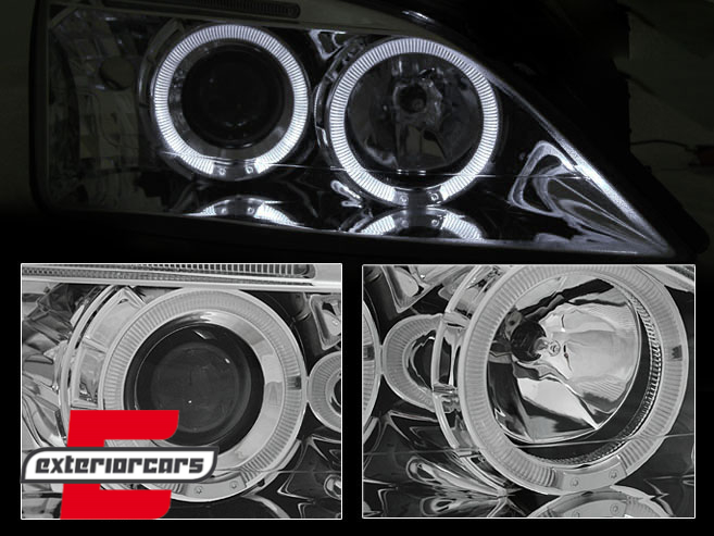 Prednja svjetla Angel Eyes (chrome) / Ford Mondeo (2000-2007), LPFO34