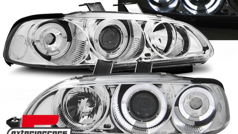 Prednja svjetla Angel Eyes (chrome) / Honda Civic hatchback (1991-1995), LPHO01