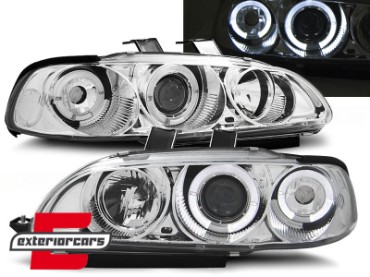 Prednja svjetla Angel Eyes (chrome) / Honda Civic hatchback (1991-1995), LPHO01