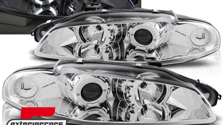 Prednja svjetla Angel Eyes (chrome) / Mitsubishi Eclipse (1997-12.1998), LPMI03