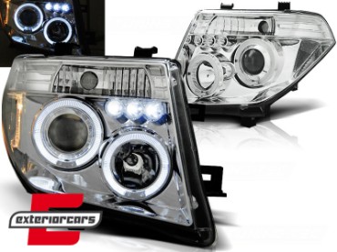 Prednja svjetla Angel Eyes (chrome) / Nissan Navara D40 (2004-2009) Nissan Pathfinder R51 (2005-2008), LPNI05