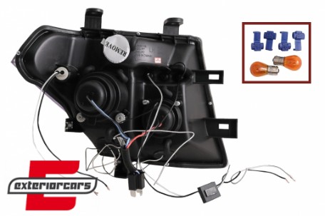 Prednja svjetla Angel Eyes (chrome) / Nissan Navara D40 (2004-2009) Nissan Pathfinder R51 (2005-2008), LPNI05