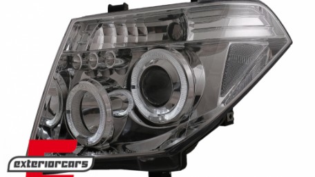 Prednja svjetla Angel Eyes (chrome) / Nissan Navara D40 (2004-2009) Nissan Pathfinder R51 (2005-2008), LPNI05