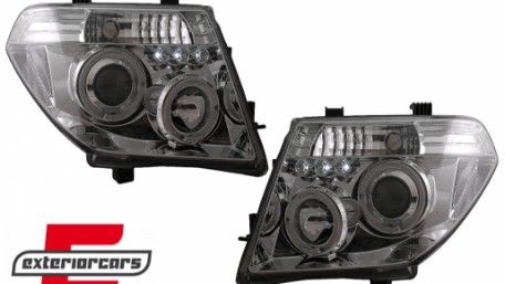 Prednja svjetla Angel Eyes (chrome) / Nissan Navara D40 (2004-2009) Nissan Pathfinder R51 (2005-2008), LPNI05