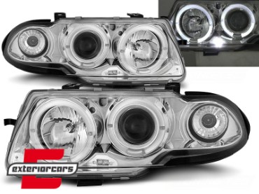 Prednja svjetla Angel Eyes (chrome) / Opel Astra F (1991-1994), LPOP01