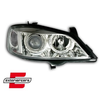 Prednja svjetla Angel Eyes (chrome) / Opel Astra G (1997-2004), LPOP31