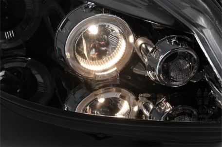 Prednja svjetla Angel Eyes (chrome) / Renault Clio III (2005-2009), LPRE27
