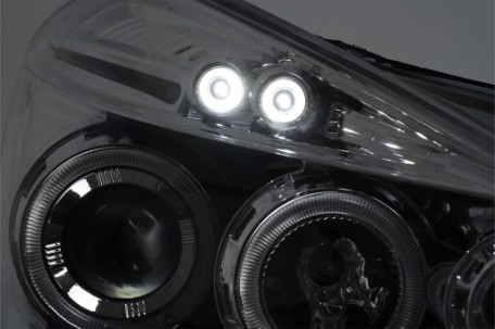 Prednja svjetla Angel Eyes (chrome) / Renault Clio III (2005-2009), LPRE27