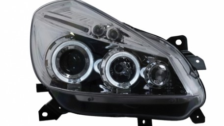 Prednja svjetla Angel Eyes (chrome) / Renault Clio III (2005-2009), LPRE27