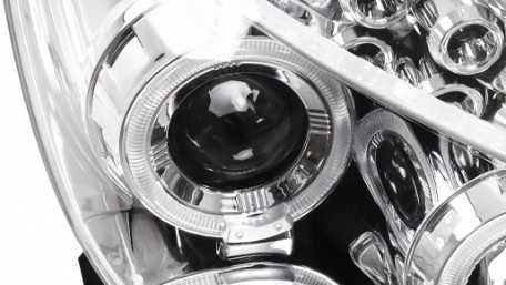 Prednja svjetla Angel Eyes (chrome) / Renault Clio III (2005-2009), LPRE27