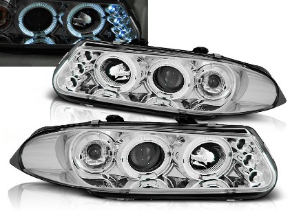 Prednja svjetla Angel Eyes (chrome) / Rover 200 (1995-2000), LPRO01
