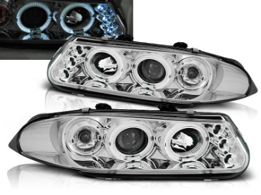 Prednja svjetla Angel Eyes (chrome) / Rover 200 (1995-2000), LPRO01