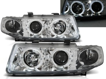 Prednja svjetla Angel Eyes (chrome) / Seat Leon Toledo (1999-2004), LPSE01