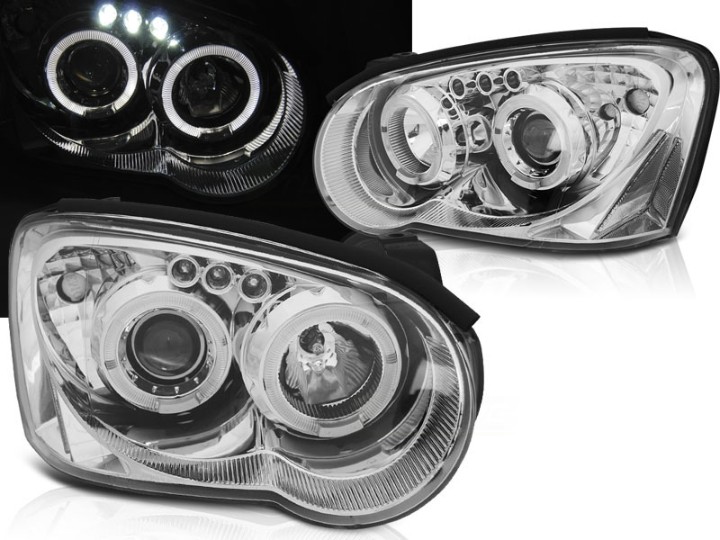 Prednja svjetla Angel Eyes (chrome) / Subaru Impreza II GD (2003-2005), LPSU03