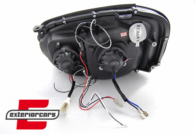 Prednja svjetla Angel Eyes (chrome) / Subaru Impreza II GD (2003-2005), LPSU03