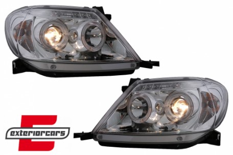 Prednja svjetla Angel Eyes (chrome) / Toyota Hilux (2005-2011), LPTO07