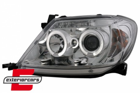 Prednja svjetla Angel Eyes (chrome) / Toyota Hilux (2005-2011), LPTO07