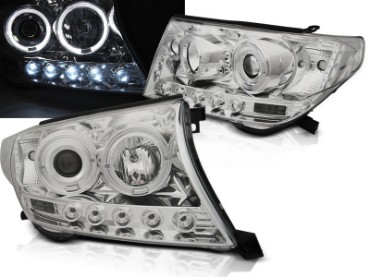 Prednja svjetla Angel Eyes (chrome) / Toyota Land Cruiser FJ200 (2007-2012), LPTO32