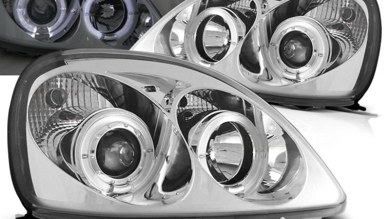Prednja svjetla Angel Eyes (chrome) / Toyota Yaris (1999-2003), LPTO01