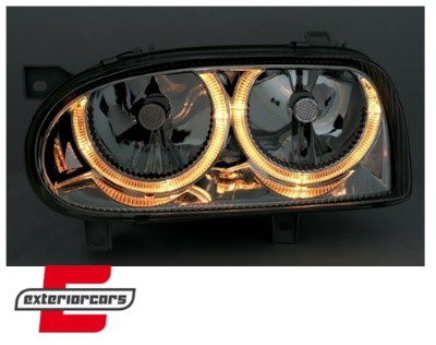 Prednja svjetla Angel Eyes (chrome) / Volkswagen Golf 3 (09.1991-08.1997), LPVW01