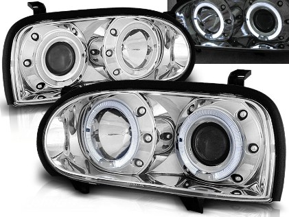 Prednja svjetla Angel Eyes (chrome) / Volkswagen Golf 3 (09.1991-08.1997), LPVW03
