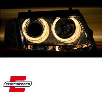 Prednja svjetla Angel Eyes (chrome) / Volkswagen Passat B5 3B (11.1996-08.2000), LPVW25