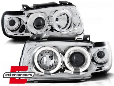 Prednja svjetla Angel Eyes (chrome) / Volkswagen Polo (10.1994-09.1999), LPVW05