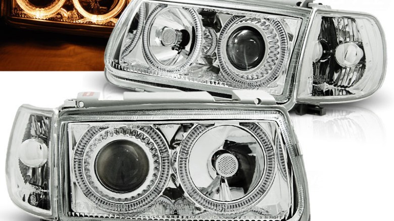 Prednja svjetla Angel Eyes (chrome) / Volkswagen Polo (10.1994-09.1999), LPVWH0