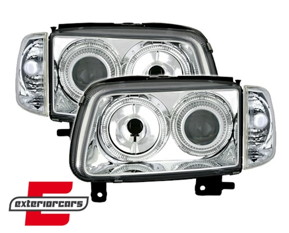 Prednja svjetla Angel Eyes (chrome) / Volkswagen Polo (10.1999-10.2001), LPVW57