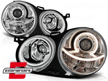 Prednja svjetla Angel Eyes (chrome) / Volkswagen Polo 9N (11.2001-04.2005), LPVW58