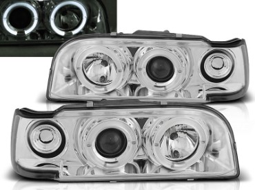 Prednja svjetla Angel Eyes (chrome) / Volvo 850 (1992-12.1996), LPVO03