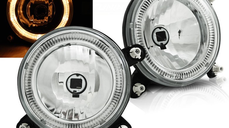 Prednja svjetla Angel Eyes (chrome) / VW GOLF 1, GOLF 2, LPVW72
