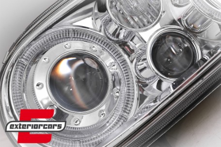 Prednja svjetla Angel Eyes (chrome) / VW Golf 4 (1997-2005), LPVW42