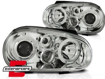 Prednja svjetla Angel Eyes (chrome) / VW Golf 4 (1997-2005), LPVW65