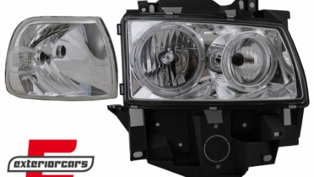Prednja svjetla Angel Eyes (chrome) / VW Transporter T4 BUS (08.1996-03.2003), LPVW27