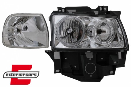 Prednja svjetla Angel Eyes (chrome) / VW Transporter T4 BUS (08.1996-03.2003), LPVW27