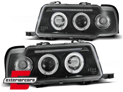 Prednja svjetla Angel Eyes (crna) / Audi 80 B4 (1991-1996), LPAU30