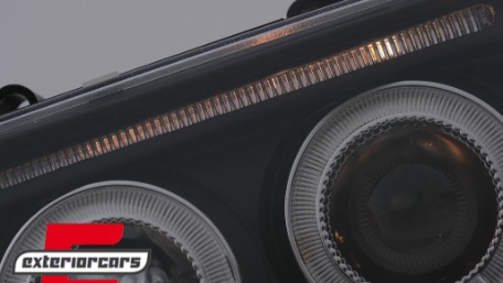 Prednja svjetla Angel Eyes (crna) / Audi 80 B4 (1991-1996), LPAU30