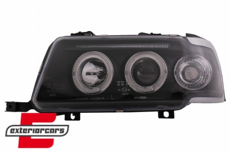 Prednja svjetla Angel Eyes (crna) / Audi 80 B4 (1991-1996), LPAU30
