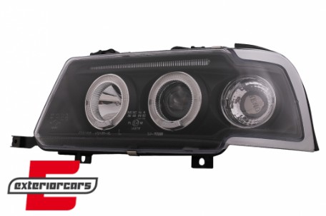 Prednja svjetla Angel Eyes (crna) / Audi 80 B4 (1991-1996), LPAU30